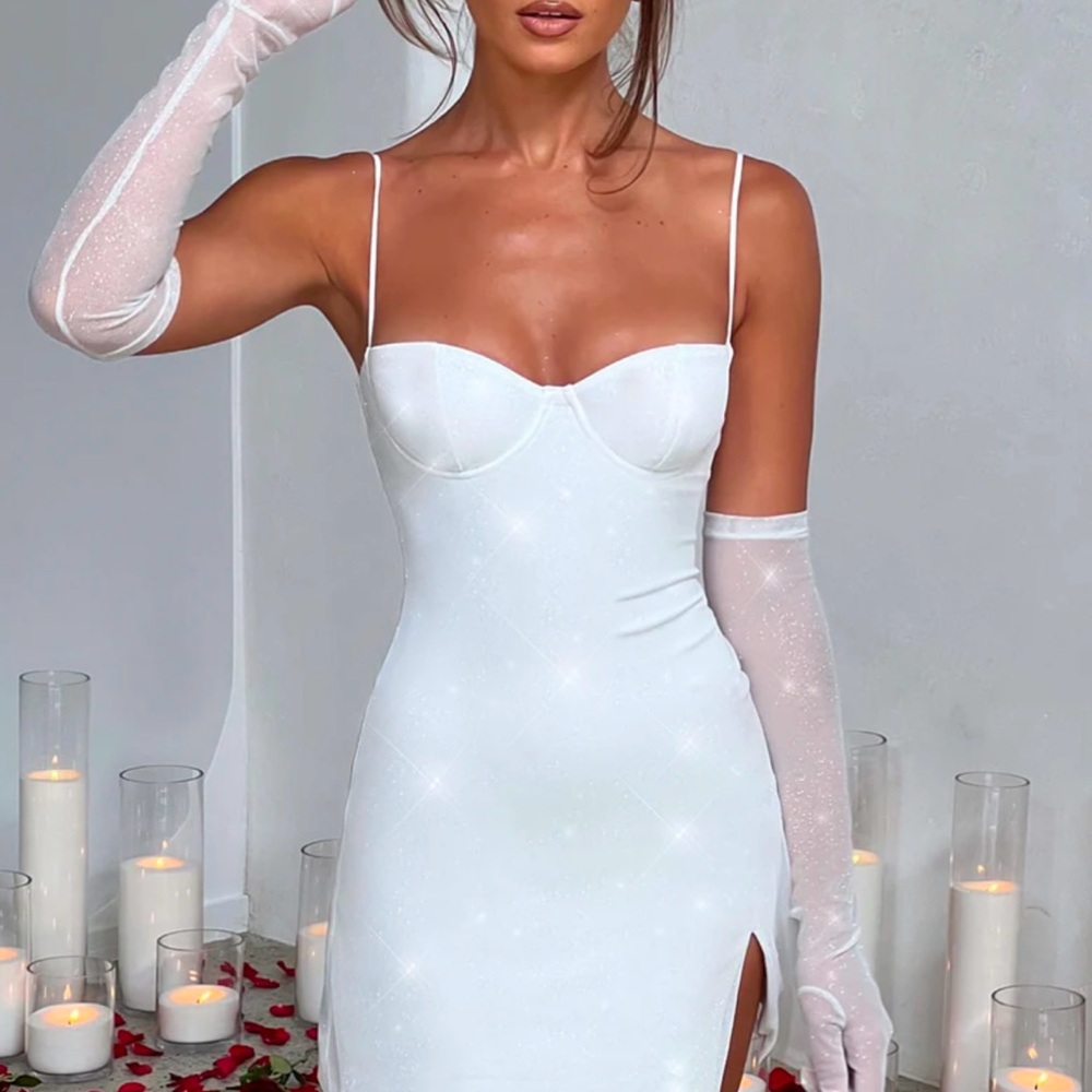 Babyboo Pixie Mini Dress- Ivory